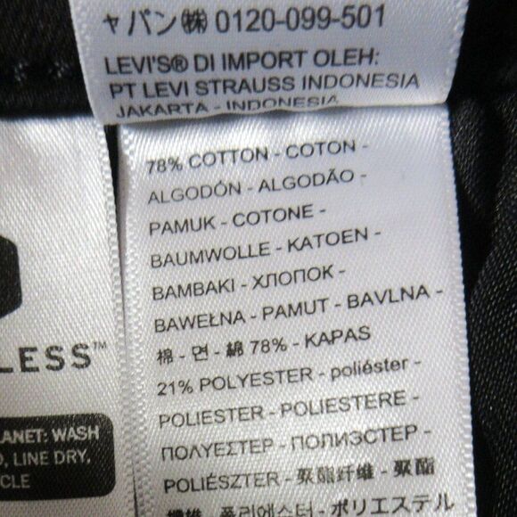 LEVI'S Classic Bootcut Jeans Womens 6 (28x32) Mid Rise Black Stretch Denim 3 NWT - Picture 13 of 15